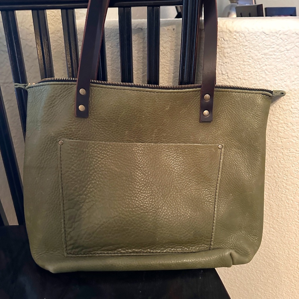 Large Portland Leather Goods Tote